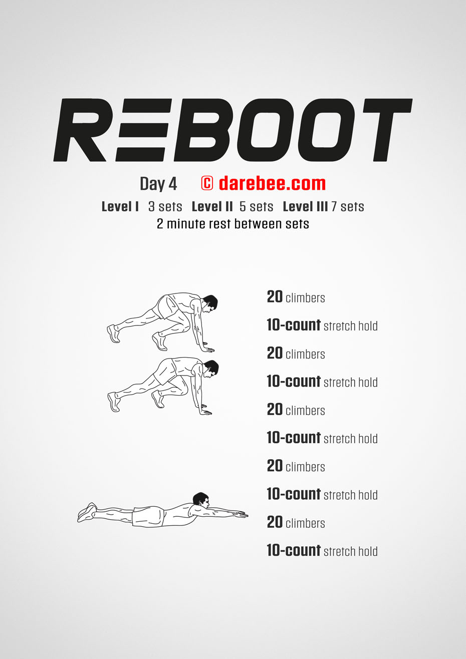 Reboot - No-Equipment Fitness Program by DAREBEE