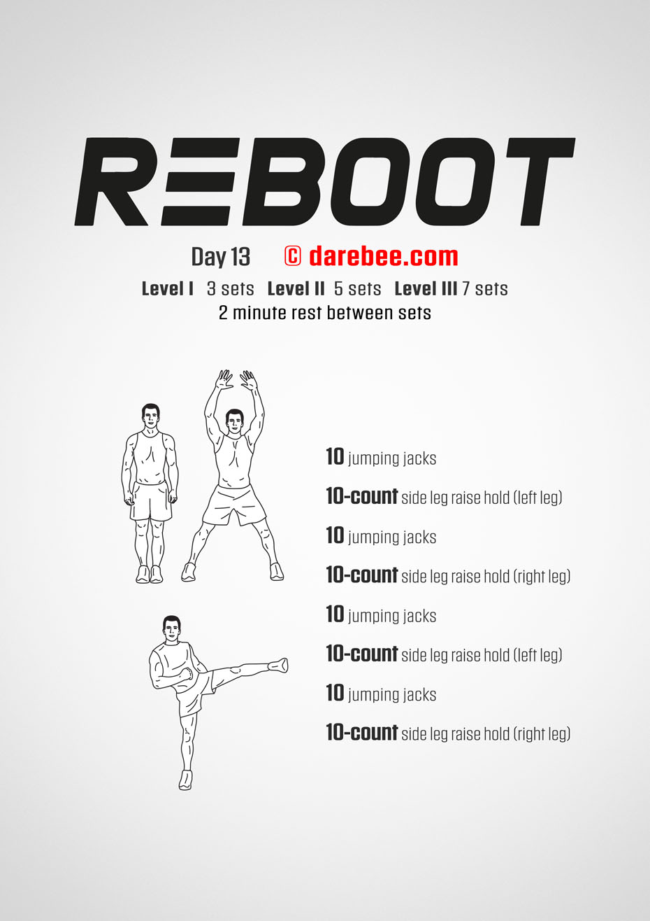 Reboot - No-Equipment Fitness Program by DAREBEE