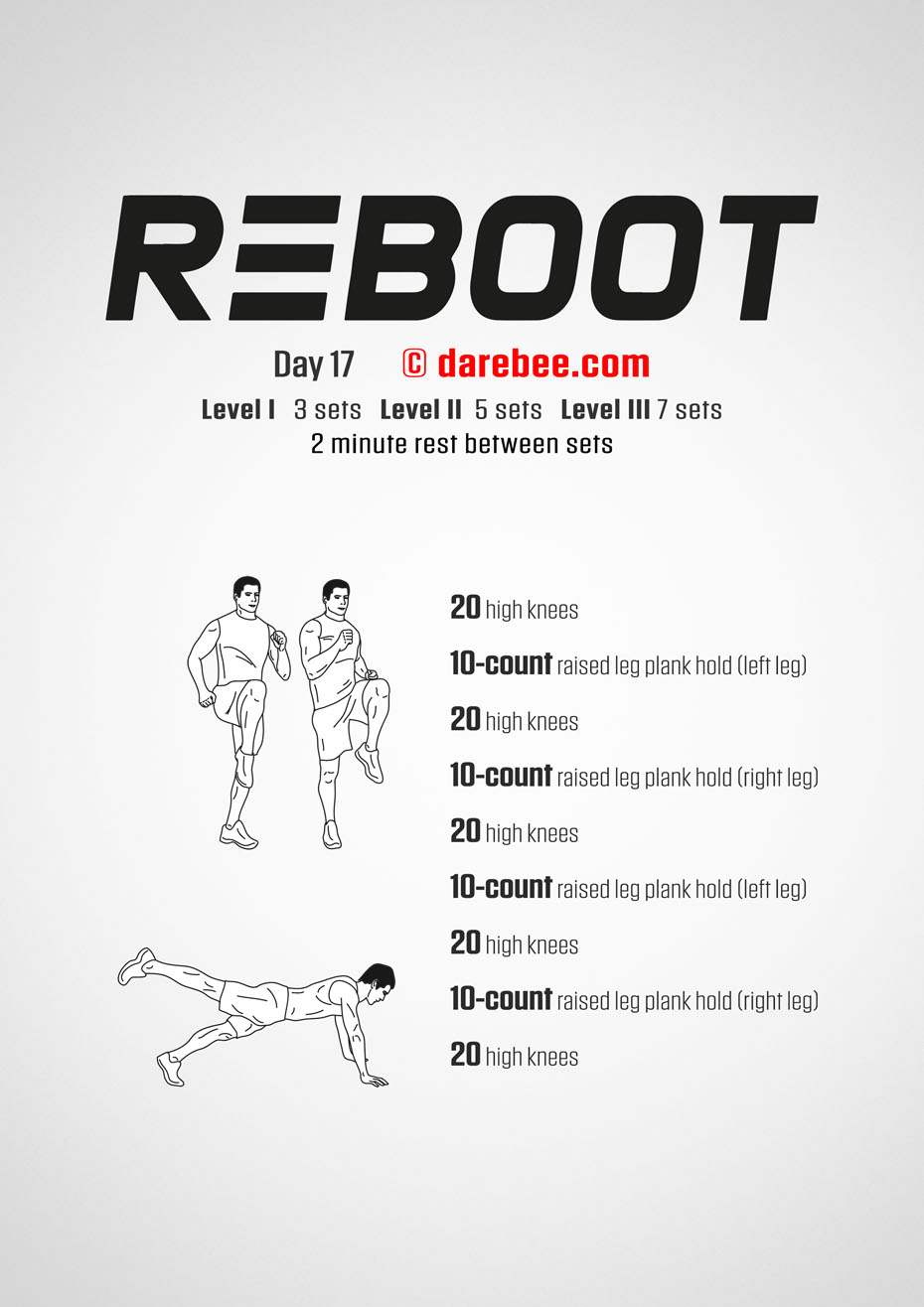 Reboot - No-Equipment Fitness Program by DAREBEE