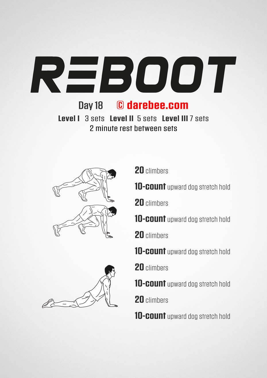 Reboot - No-Equipment Fitness Program by DAREBEE