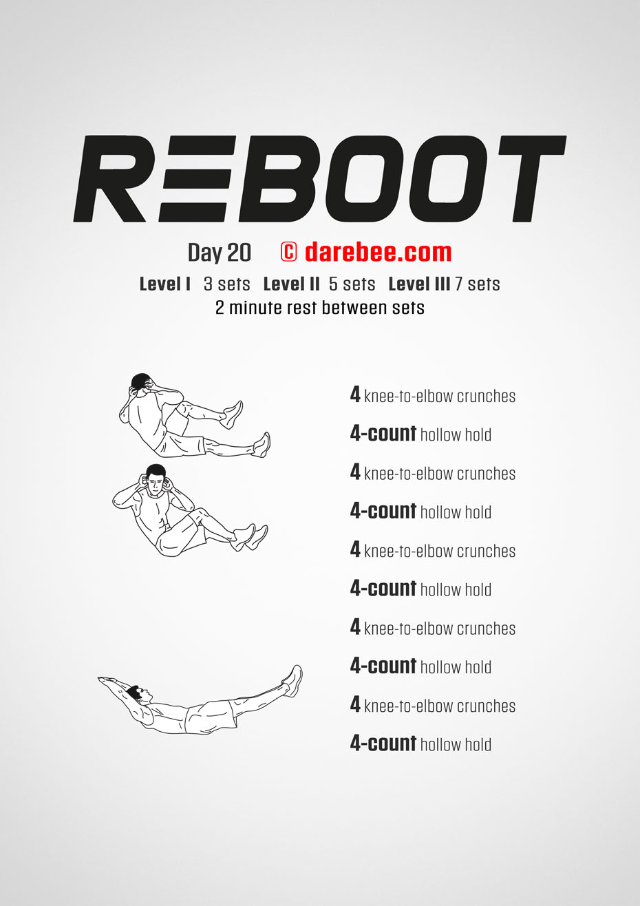 Reboot - No-Equipment Fitness Program by DAREBEE