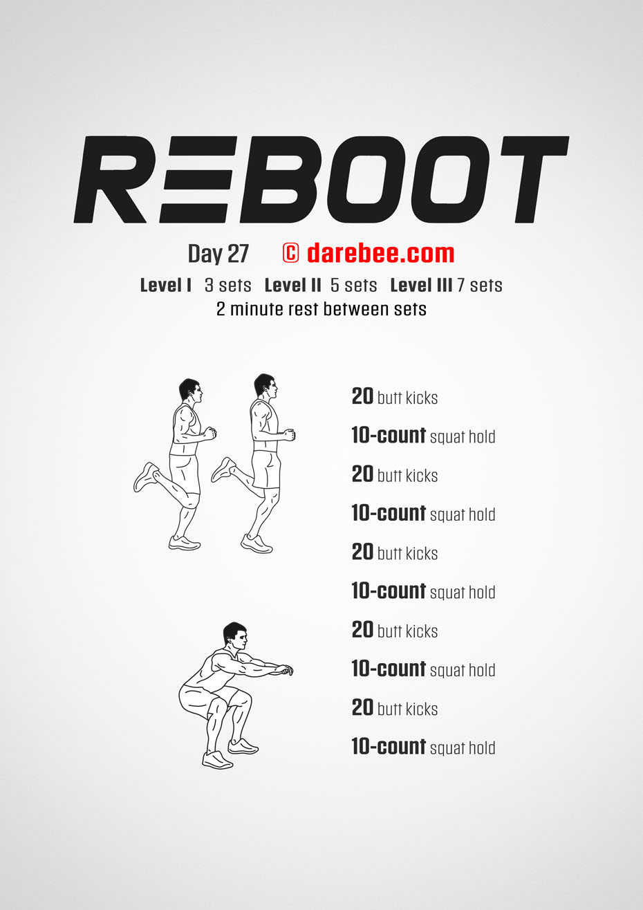 Reboot - No-Equipment Fitness Program by DAREBEE