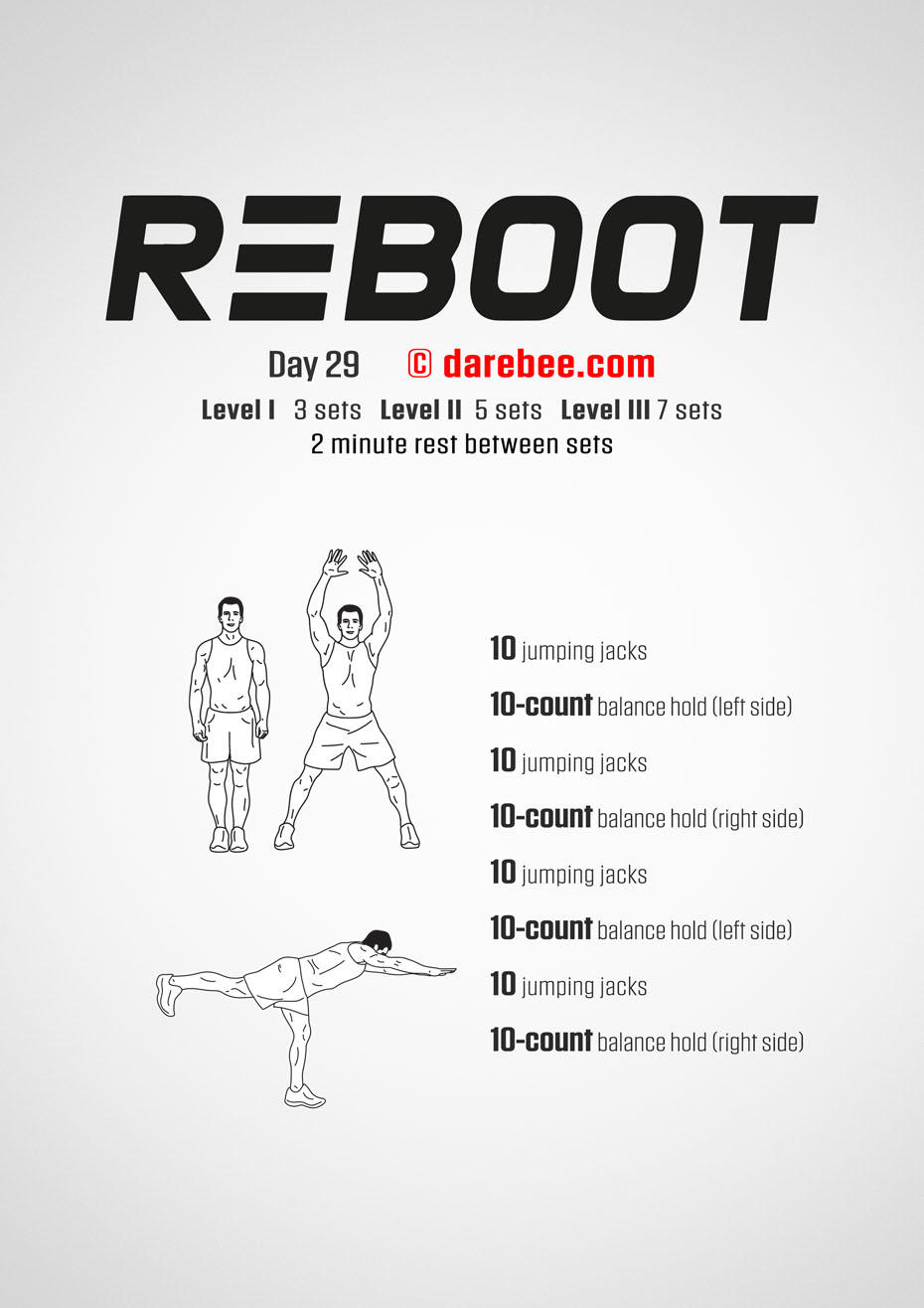 Reboot - No-Equipment Fitness Program by DAREBEE