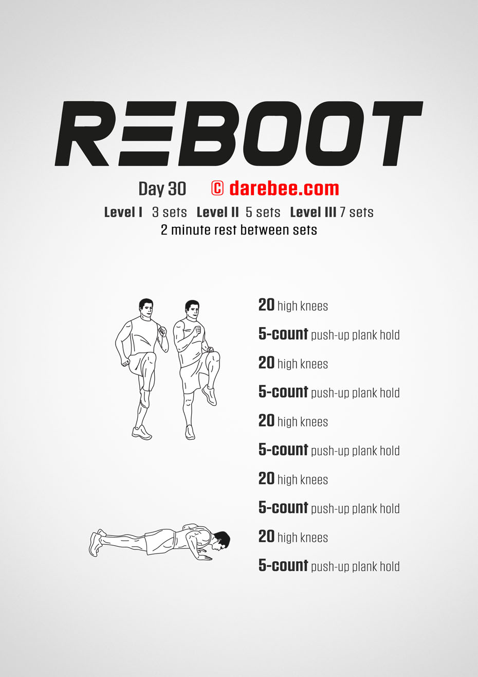 Reboot - No-Equipment Fitness Program by DAREBEE