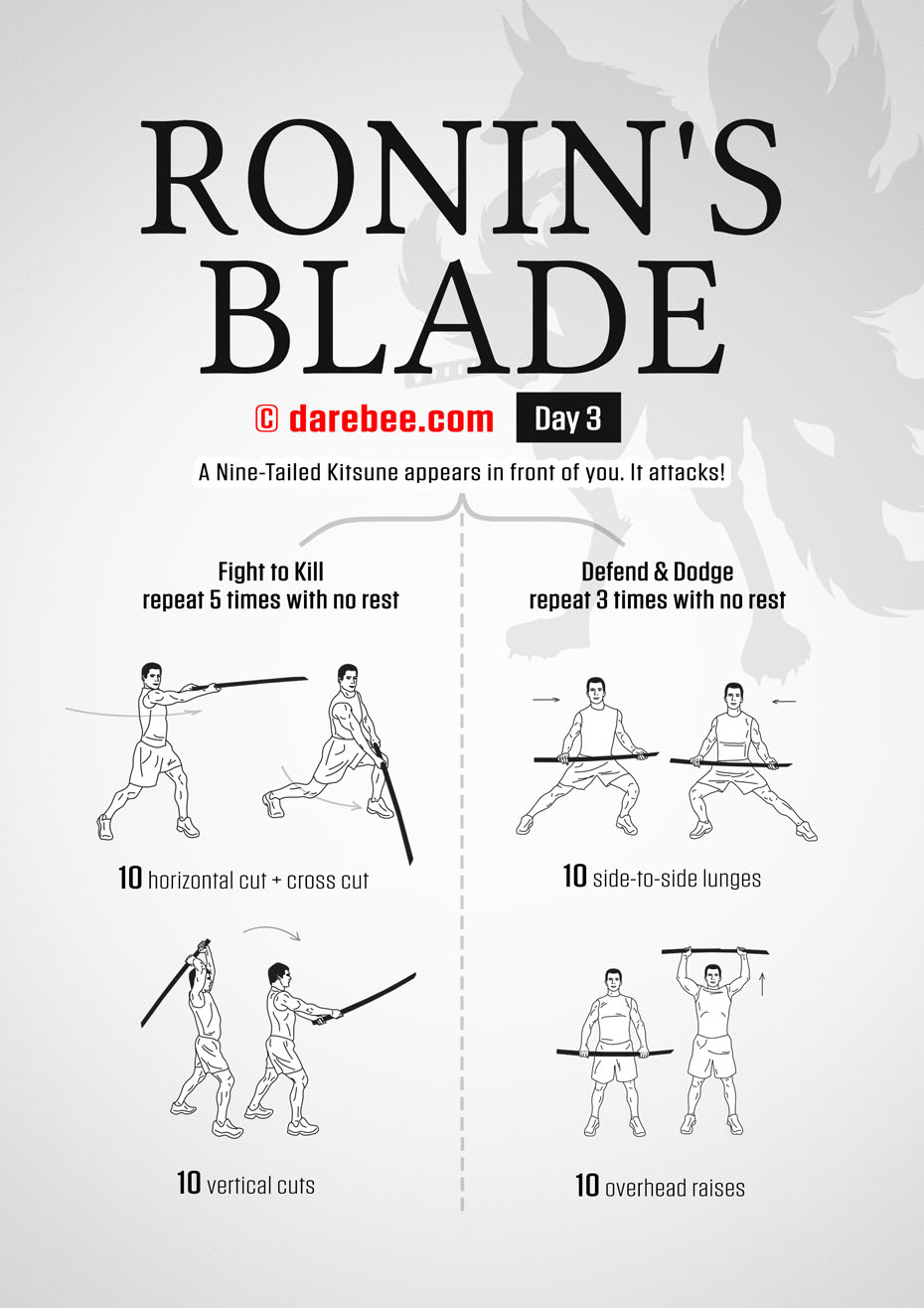 Ronins Blade 30 Day RPG Fitness Program by DAREBEE