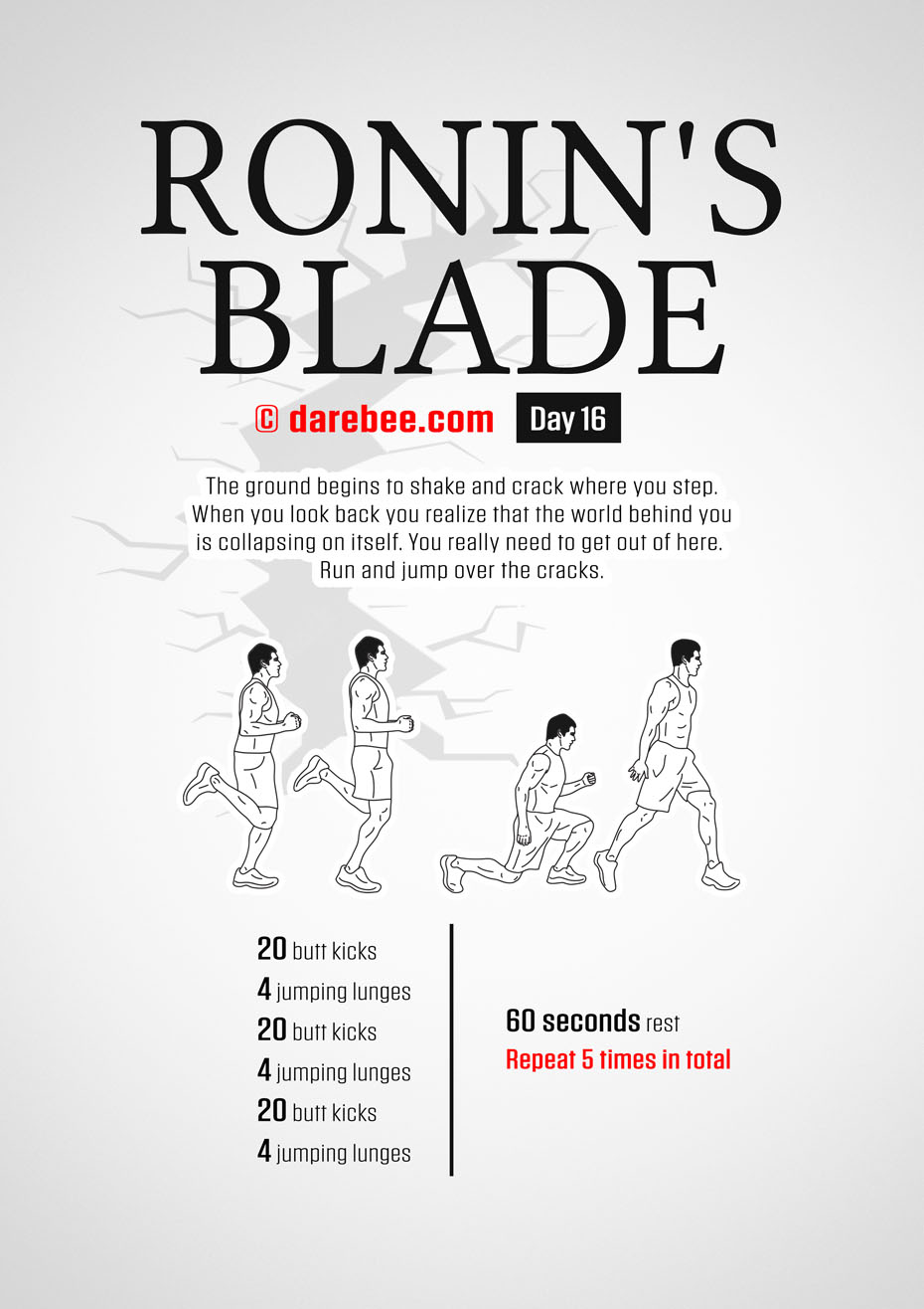 Ronins Blade 30 Day RPG Fitness Program by DAREBEE