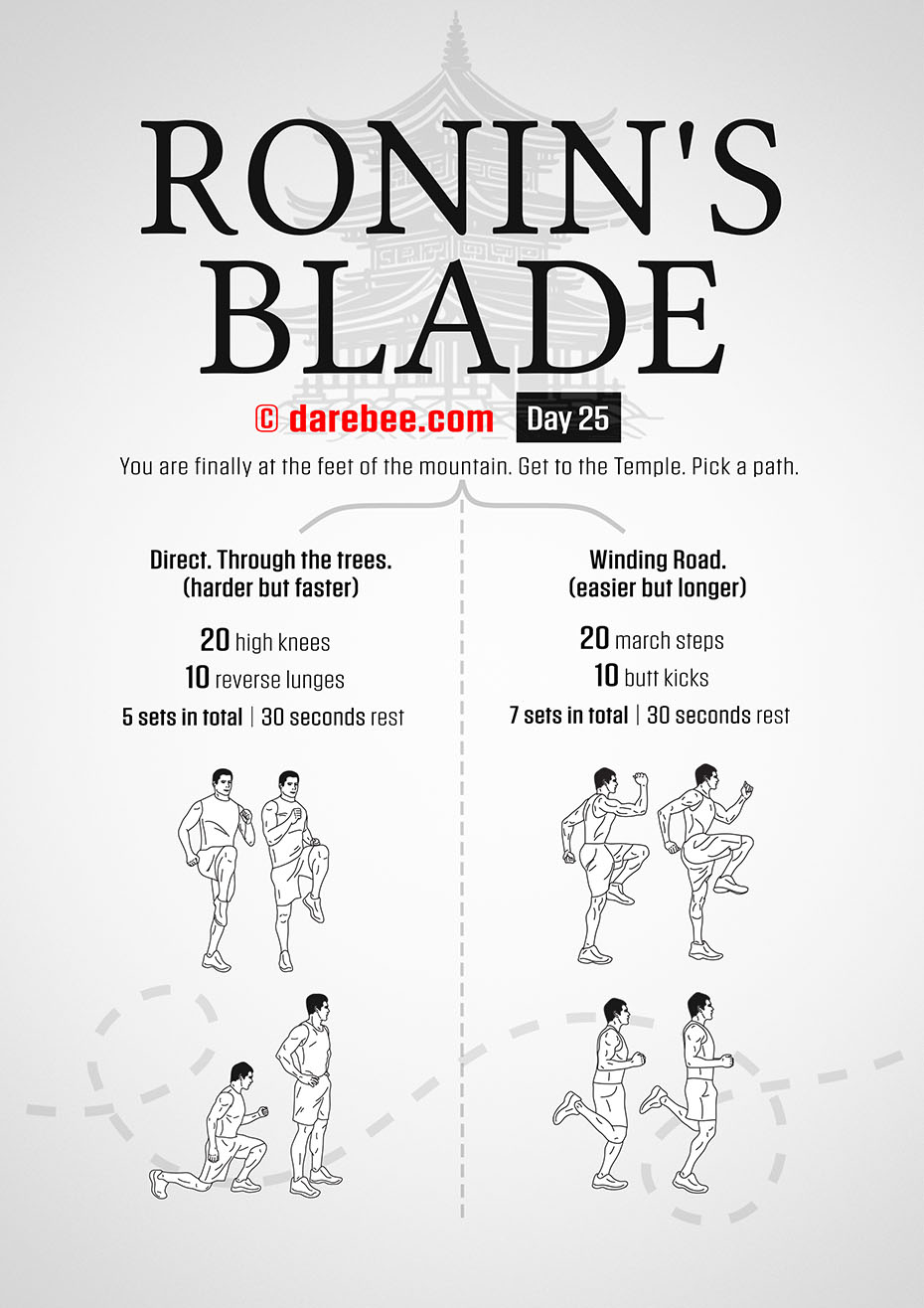 Ronins Blade 30 Day RPG Fitness Program by DAREBEE