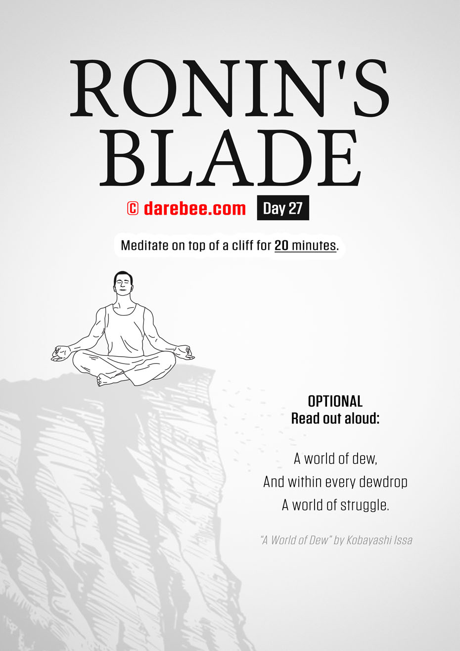 Ronins Blade 30 Day RPG Fitness Program by DAREBEE