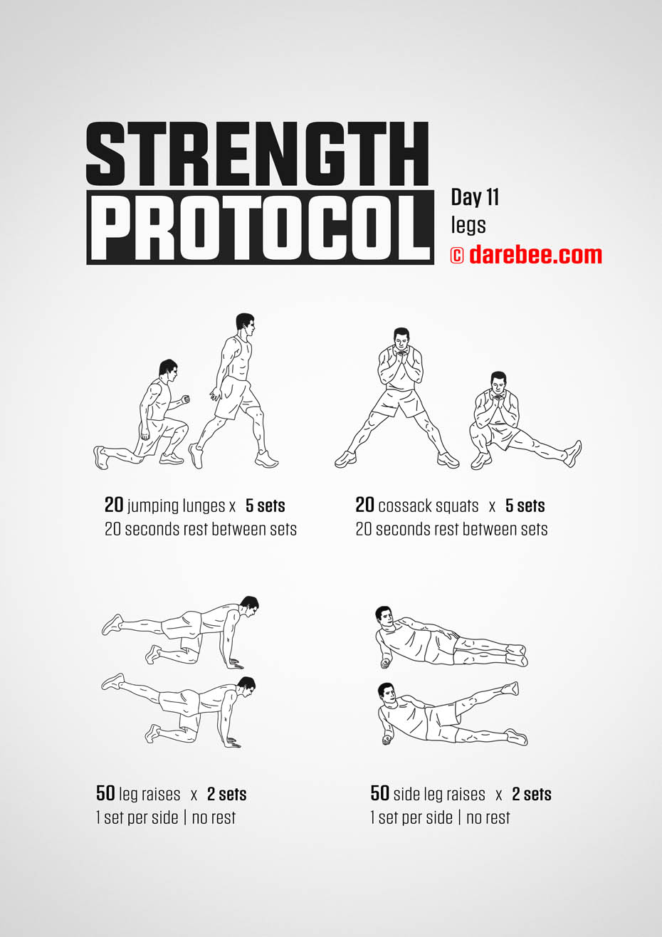 Strength Protocol: 30-Day Strength No-Equipment Program