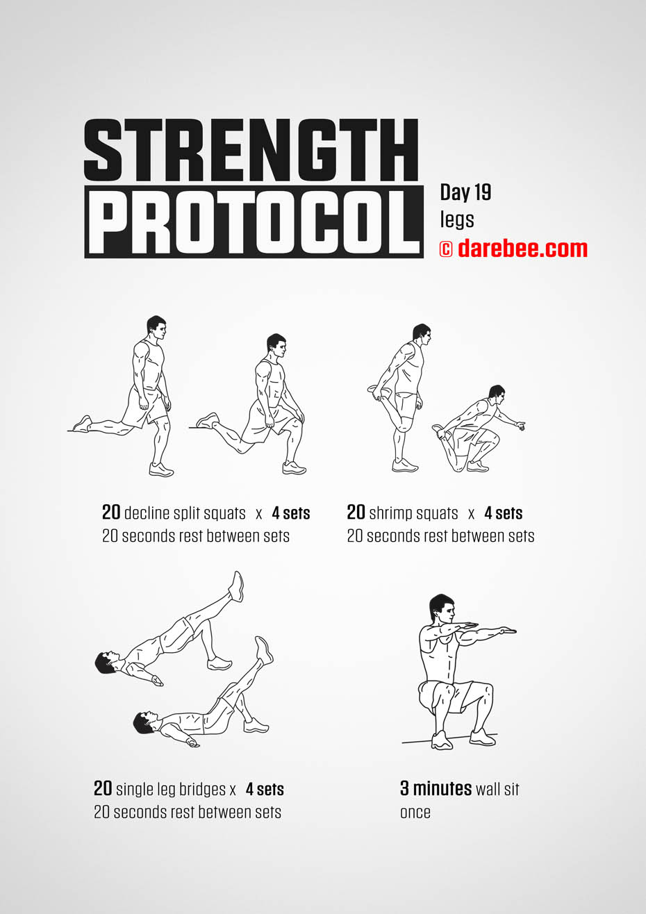 Strength Protocol: 30-Day Strength No-Equipment Program