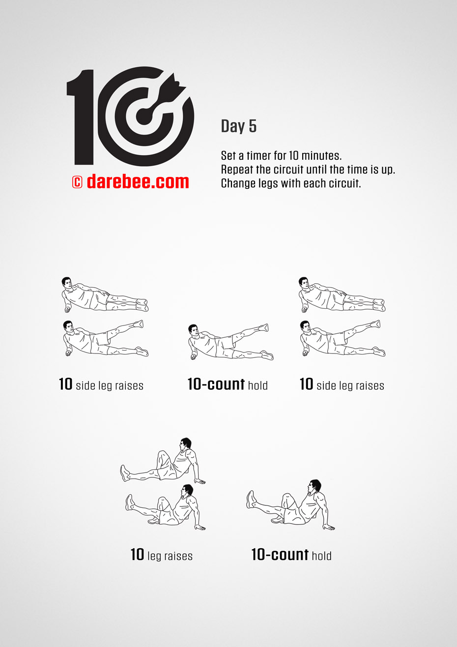 TEN - No-Equipment Fitness Program by DAREBEE