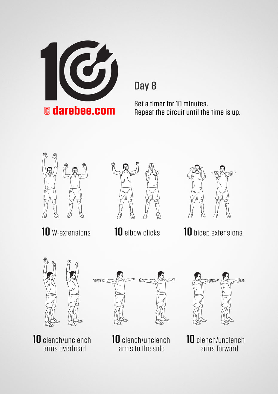 TEN - No-Equipment Fitness Program by DAREBEE