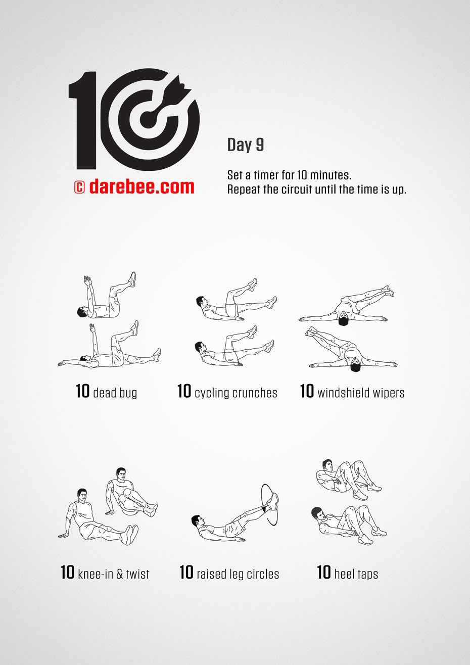 TEN - No-Equipment Fitness Program by DAREBEE