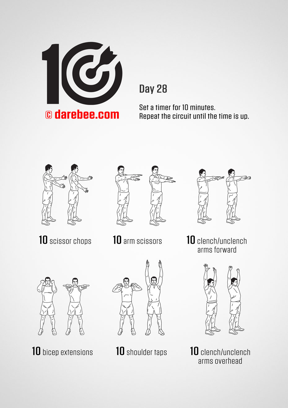 TEN - No-Equipment Fitness Program by DAREBEE