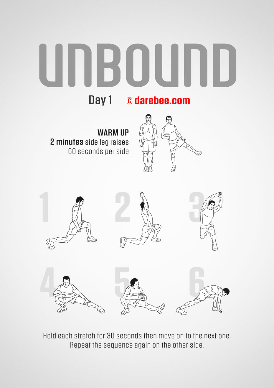 Unbound - 30 Day Stretching Program by DAREBEE