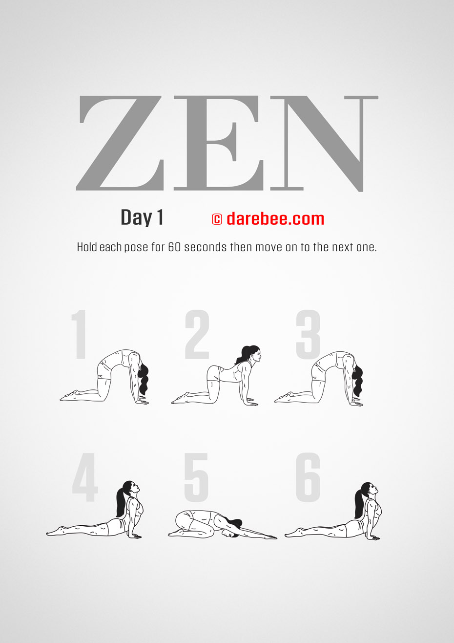 ZEN - 30 Day Yoga And Meditation Program by DAREBEE