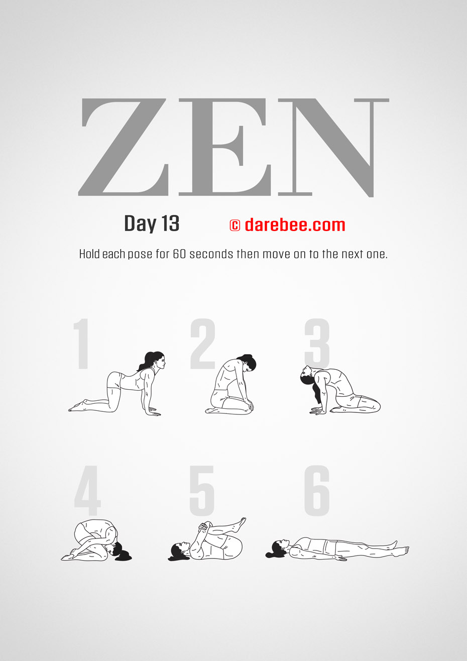 ZEN - 30 Day Yoga And Meditation Program by DAREBEE