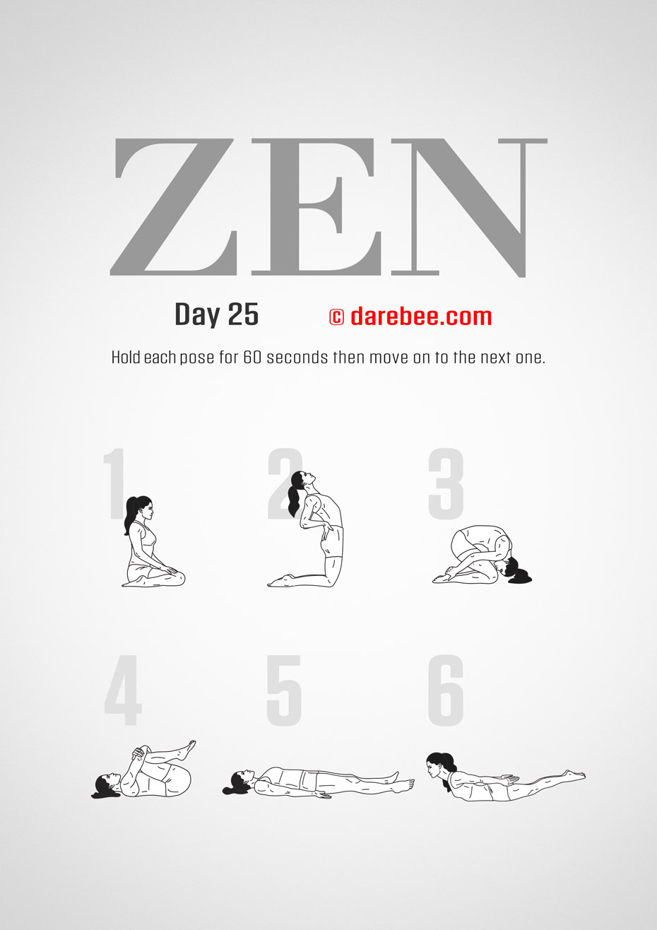 ZEN - 30 Day Yoga And Meditation Program by DAREBEE