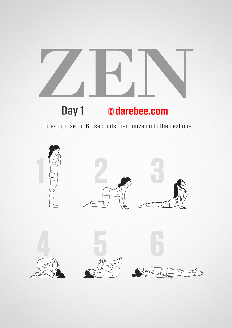 ZEN - 30 Day Yoga And Meditation Program by DAREBEE