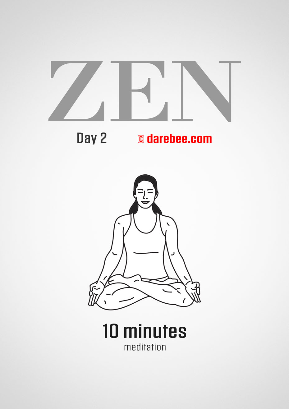 ZEN - 30 Day Yoga And Meditation Program by DAREBEE