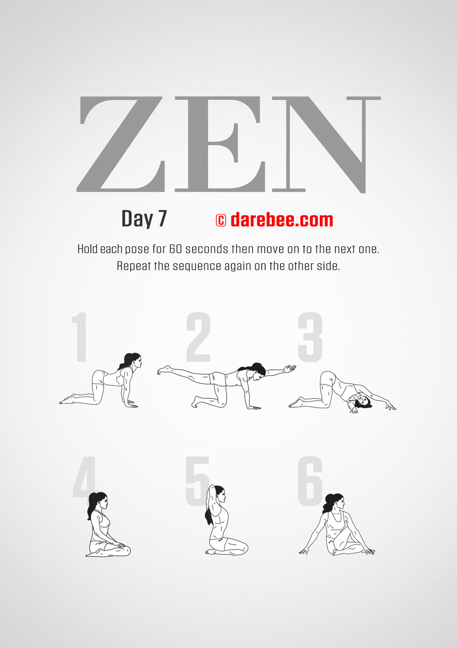 ZEN - 30 Day Yoga And Meditation Program by DAREBEE