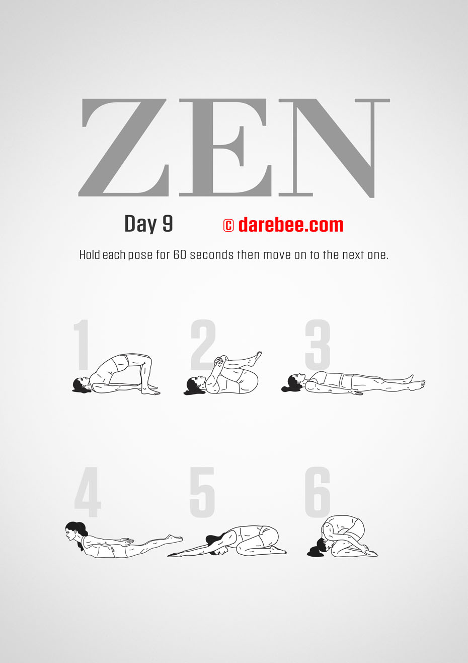 ZEN - 30 Day Yoga And Meditation Program by DAREBEE