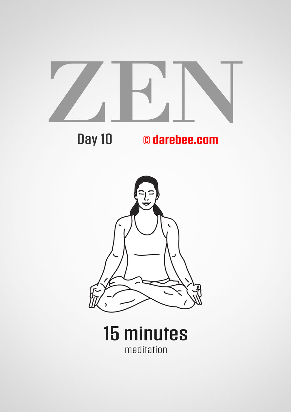 ZEN - 30 Day Yoga And Meditation Program by DAREBEE