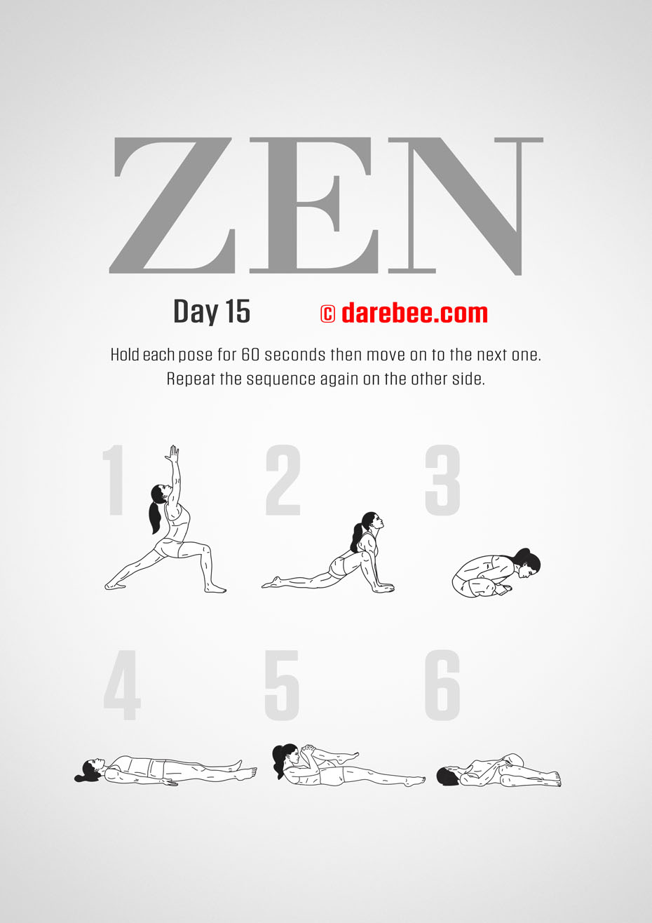 ZEN - 30 Day Yoga And Meditation Program by DAREBEE