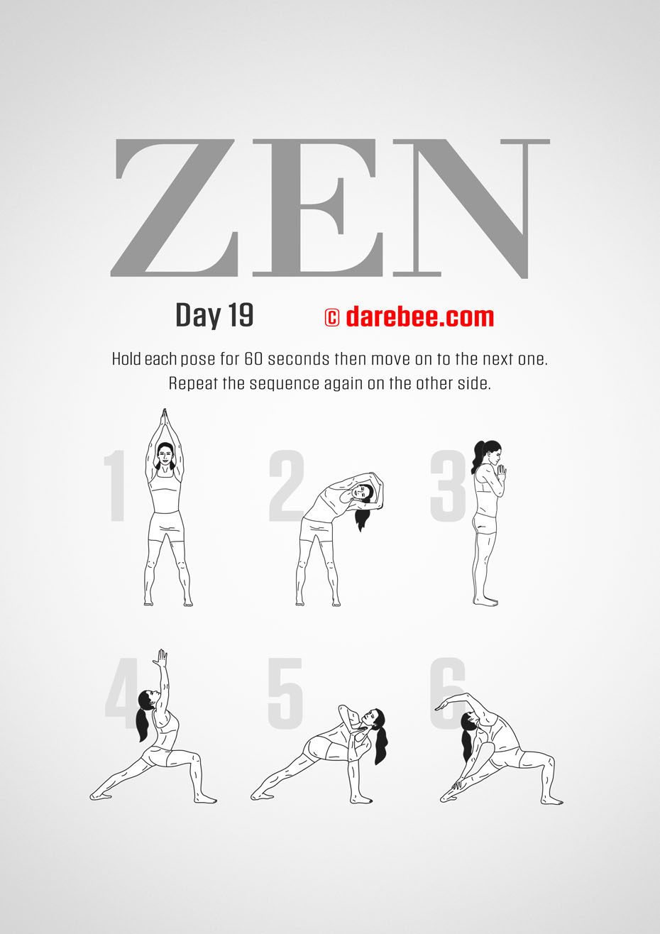 ZEN - 30 Day Yoga And Meditation Program by DAREBEE