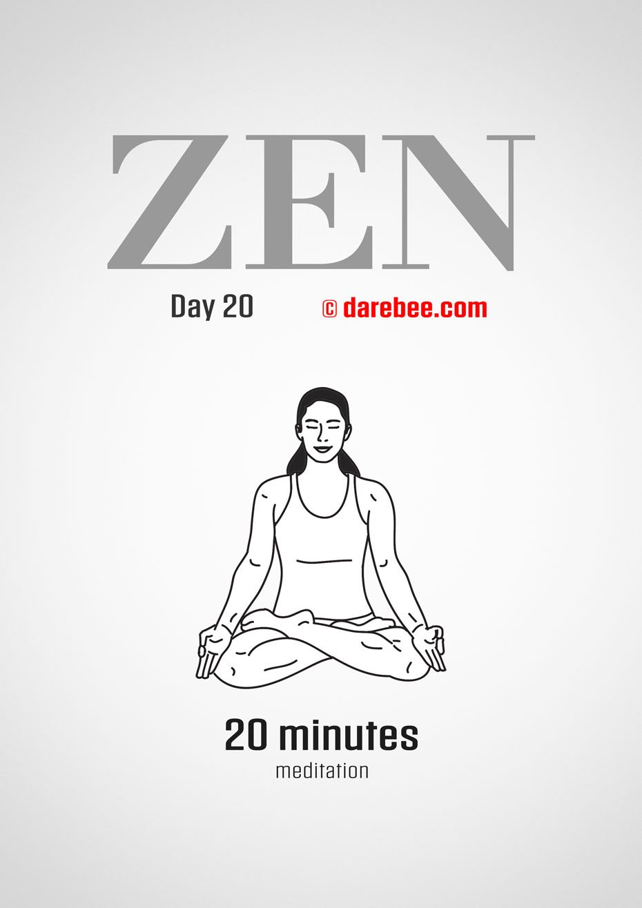 ZEN - 30 Day Yoga And Meditation Program by DAREBEE