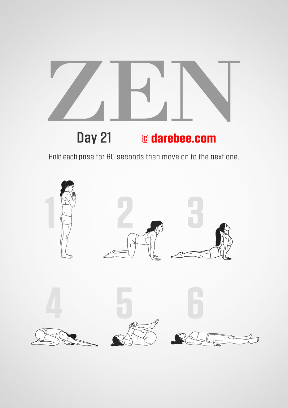 ZEN - 30 Day Yoga And Meditation Program by DAREBEE