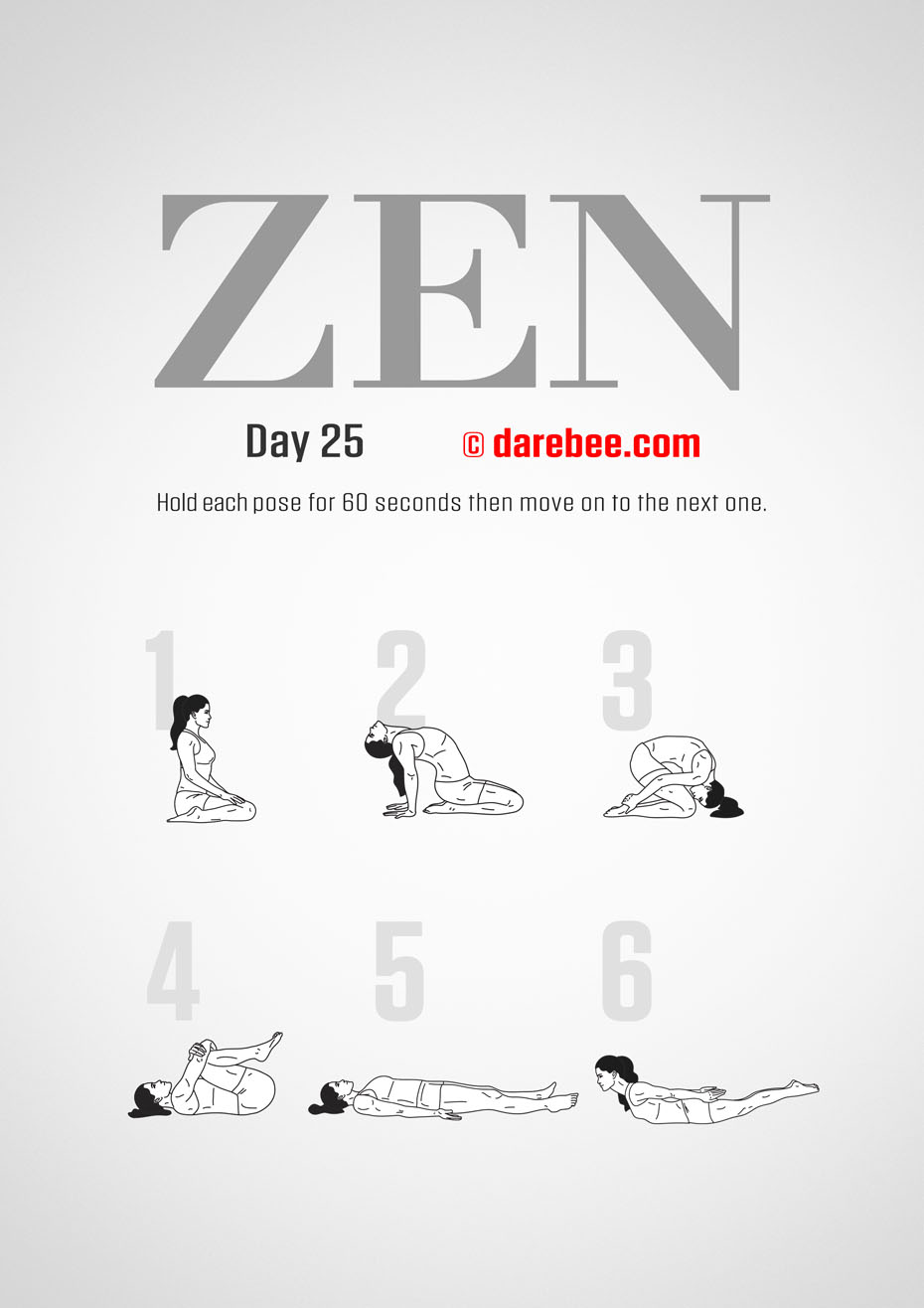 ZEN - 30 Day Yoga And Meditation Program by DAREBEE