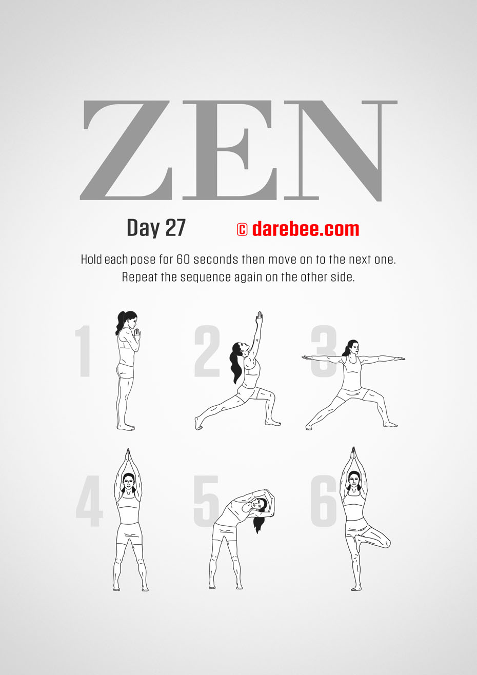 ZEN - 30 Day Yoga And Meditation Program by DAREBEE