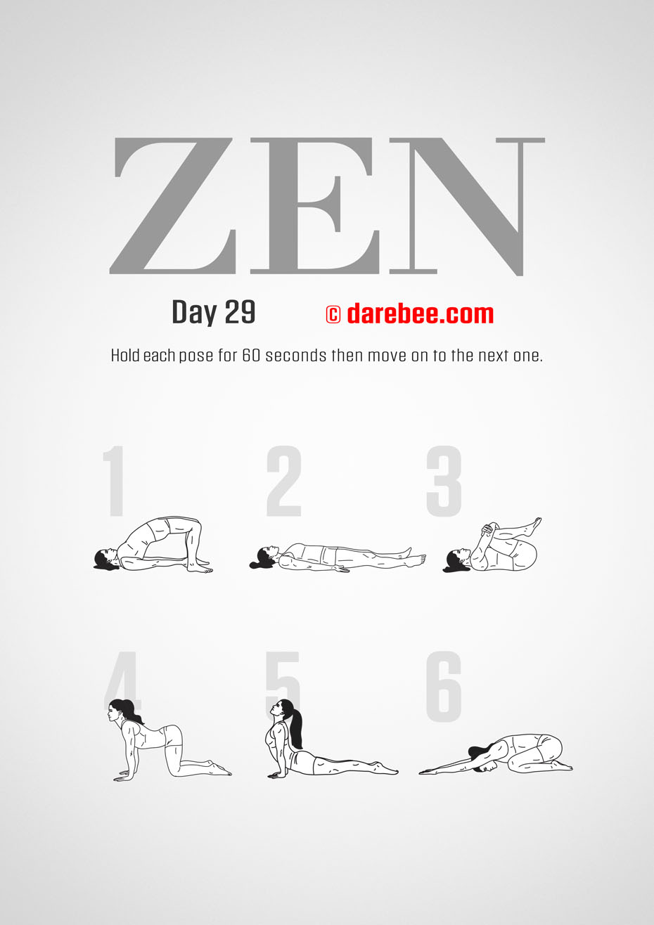 ZEN - 30 Day Yoga And Meditation Program by DAREBEE