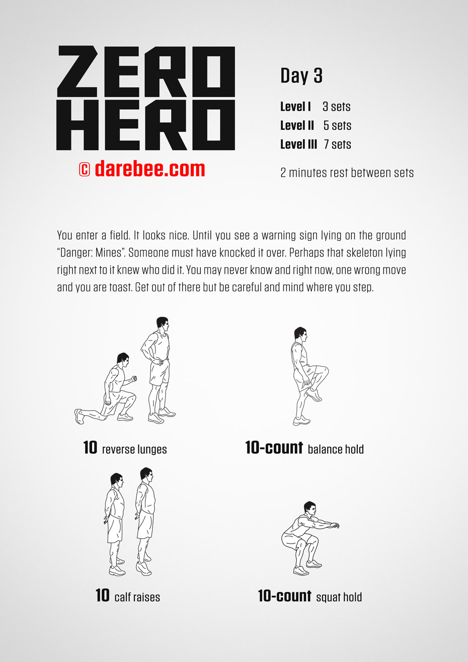 Zero Hero - 30 Day Low Impact Bodyweight Program