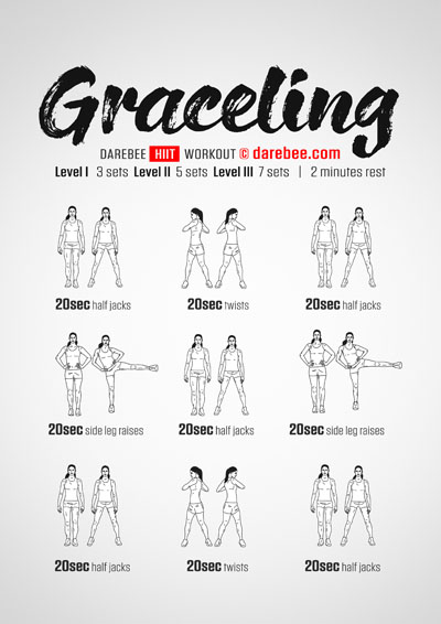 Graceling HIIT workout PDF by Darebee