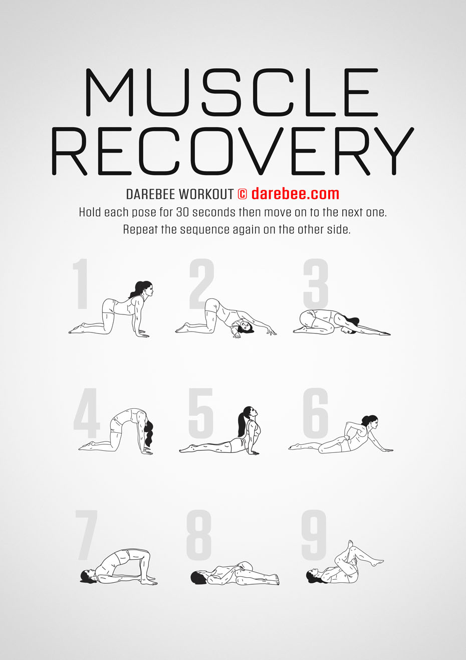 Muscle Recovery is a Darebee home-fitness workout that will help you recover when things just get too much.