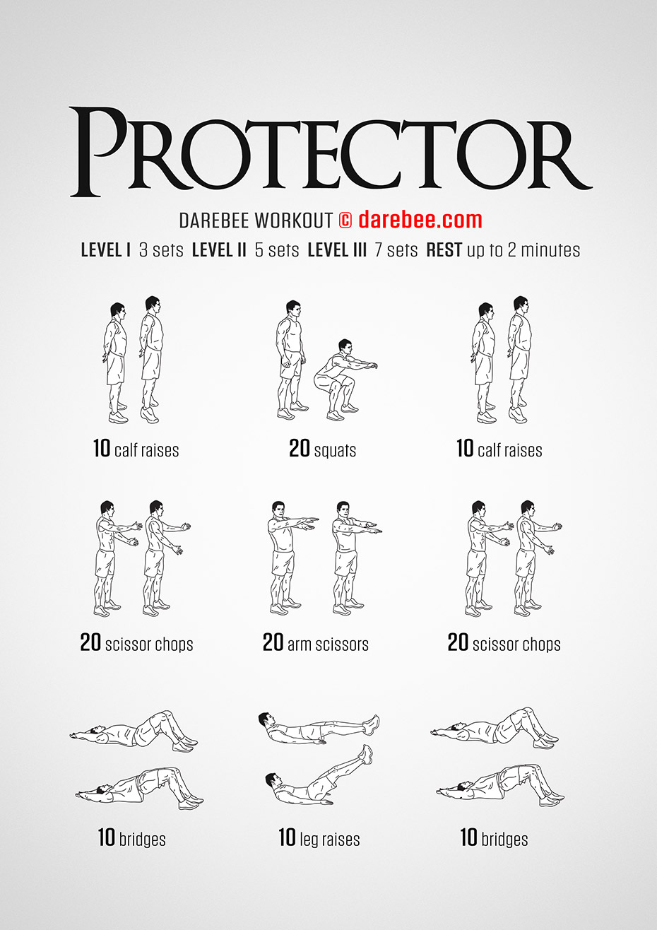 Protector is a Free Full Body Darebee workout.