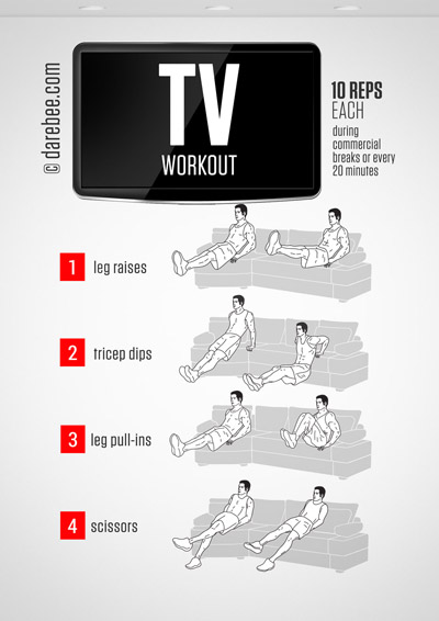 Sofa Workout Collection by DAREBEE